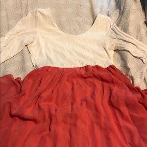 Pink blush maternity dress